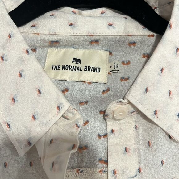 NWOT The Normal Brand Fresh Water Camp Shirt button up w/ front pocket - small - Picture 10 of 15